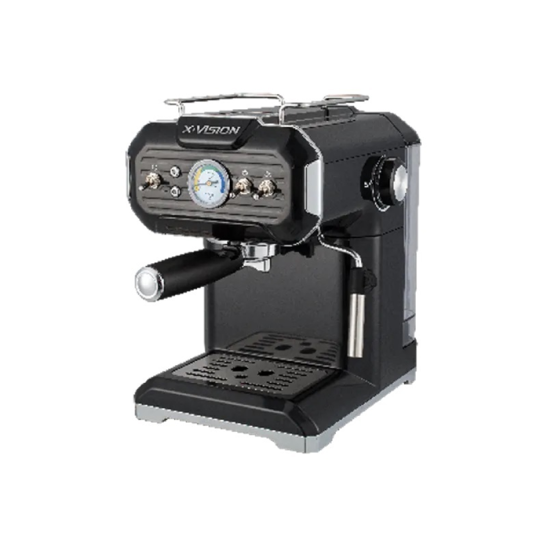 اسپرسو ساز مشکی ایکس ویژن 850 وات مدل EM-1309