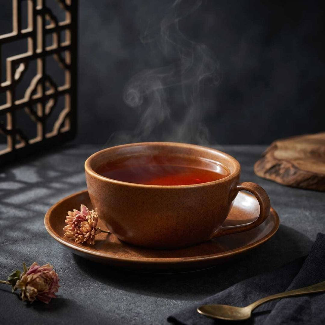 سرویس چینی کاپوچینو خوری 12 پارچه قهوه‏‏‌ای پوینت کالر