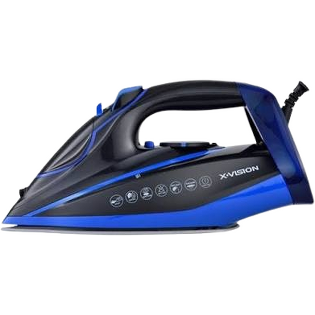 اتو بخار ایکس ویژن مشکی آبی مدل SI-4032/BB