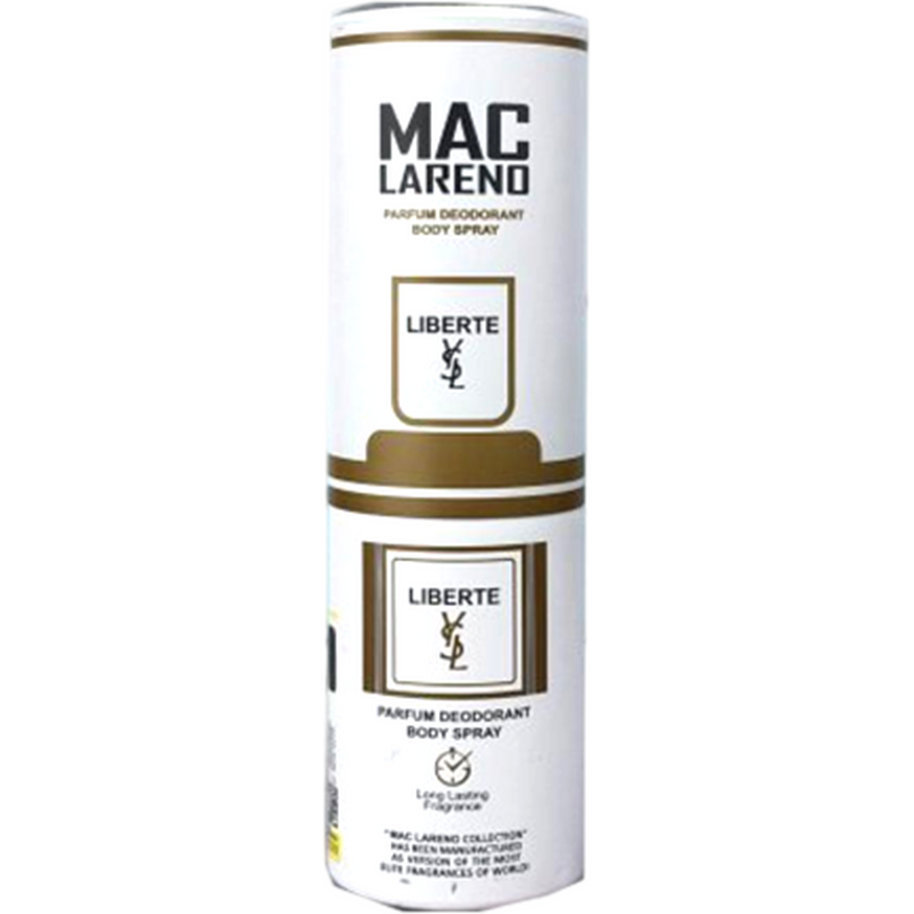 اسپری بدن زنانه مک لارنو مدل لیبر(libre) حجم 200ml